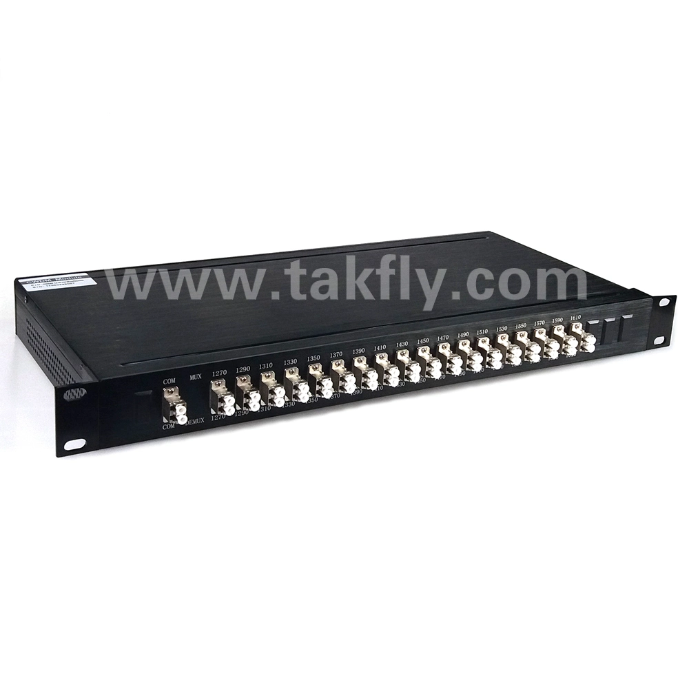 1u 19 Inch Fiber Optic 18CH Rack Mount Mux Demux CWDM DWDM