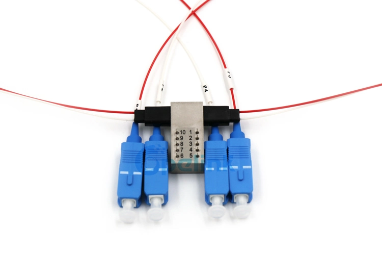 2X2 0.9mm Optical Cable SC/PC Mechanical Optical Switch for Fiber Test System