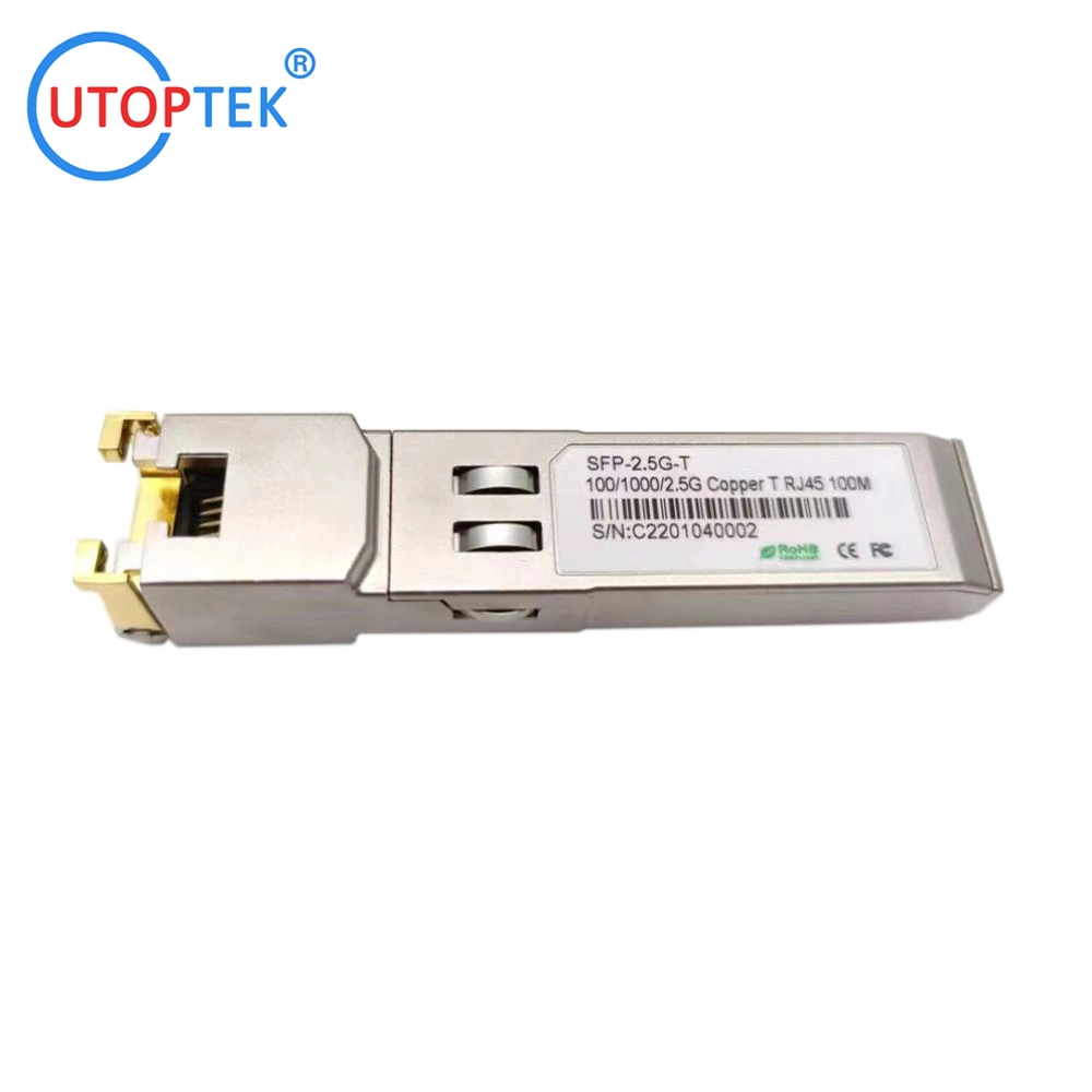 Factory Supply 10g 5g 2.5g 1g 100m Base-T Copper RJ45 SFP Transceiver Module UTP SFP for Cisco Huawei